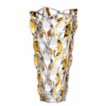 Krištálová váza Samboa gold 30,5 cm