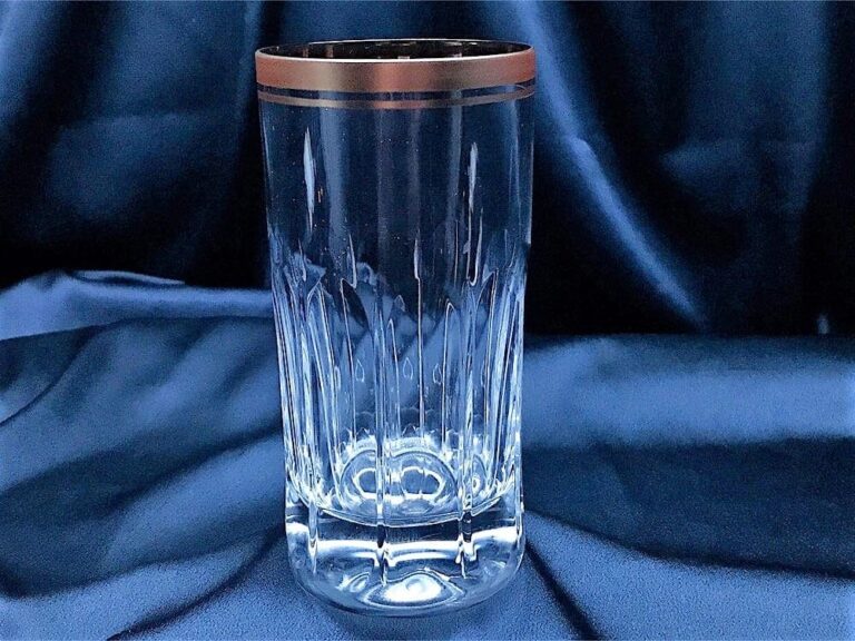 Křišťálové broušené sklenice 380 ml sada 6 kusů