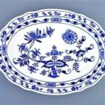 Cibulák – Talíř oválný 35 cm – originální cibulový porcelán 1. jakost
