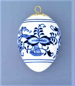 Cibulák – Veľkonočná ozdoba – vajíčko – originál cibuľový porcelán 1. akosť