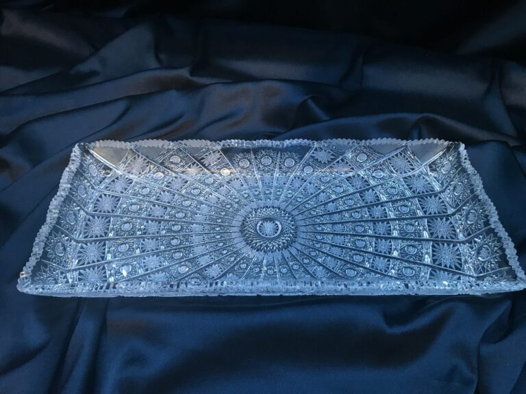 Křišťálová broušená exkluzivní plato 45 cm