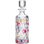 Sada křišťálová karafa whisky láhev 750 ml Lisa 1 + 6 sklenic