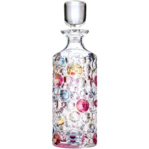 Sada křišťálová karafa whisky láhev 750 ml Lisa 1 + 6 sklenic