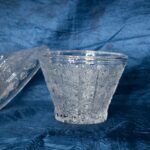 Křišťálová broušená dóza 15 cm s víčkem