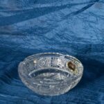 Křišťálový broušený popelník 13 cm