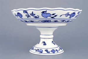 Cibulák – Misa kompótová 24 cm na nohe – originálny cibuľový porcelán 1. akosť
