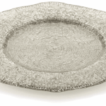 Talíř DIAMAN béžový D34 cm H2 cm
