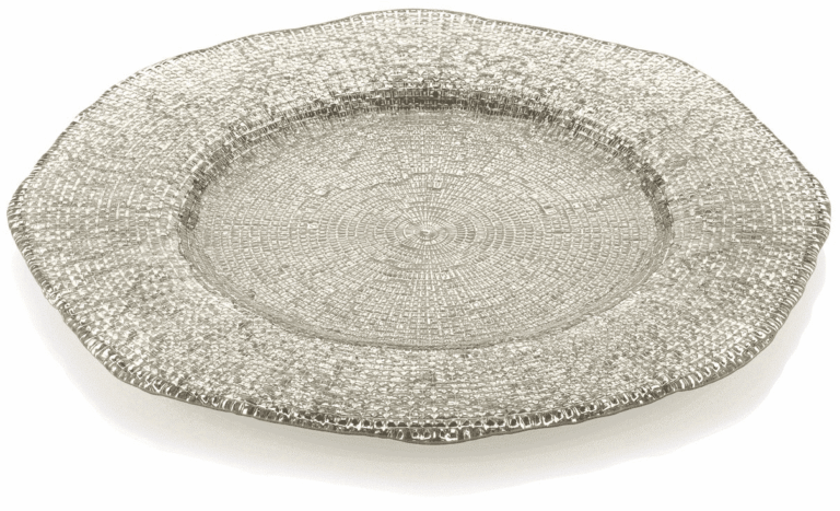 Talíř DIAMAN béžový D34 cm H2 cm