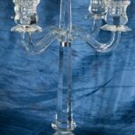 Křišťálový broušený svícen 45 cm