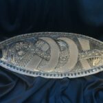 Křišťálová broušená exkluzivní plato 55 cm