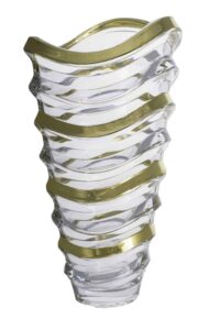 Křišťálová váza Vavea light gold 34 cm