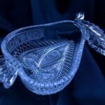 Křišťálová broušená miska hruška 12 cm