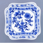 Cibulák – Misa šalátová 4-hranná vysoká 24 cm – originálny cibuľový porcelán 1. akosť