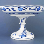 Cibulák – Misa kompótová 26 cm na nohe – originál cibuľový porcelán 1. akosť