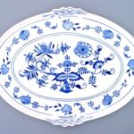 Cibulák – Podnos oválny 42 x 31 cm – originál cibuľový porcelán 1. akosť