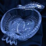 Křišťálová broušená miska jablko 12 cm