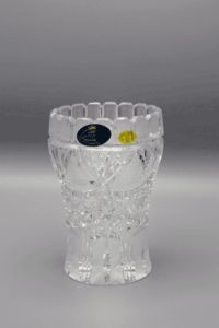 Křišťálová broušená váza ÚSVIT 14 cm