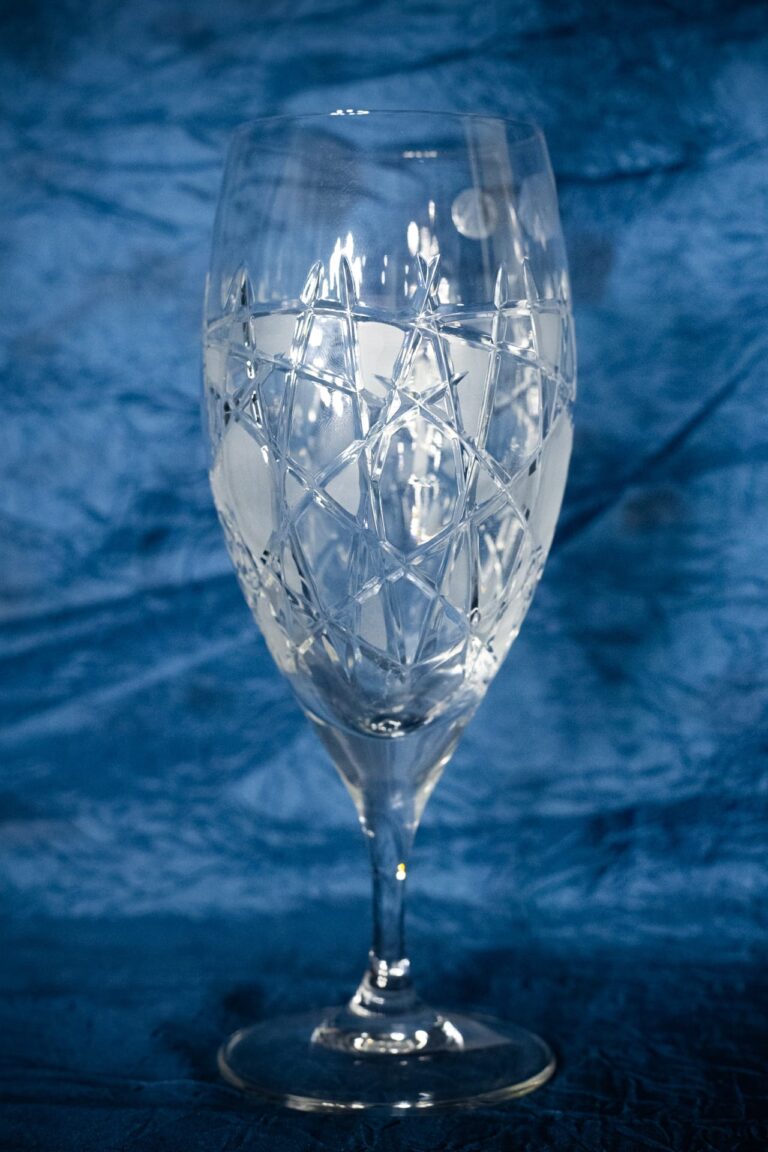 Křišťálové broušené sklenice 400 ml sada 6 kusů