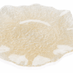 Talíř FOL zlatý glitter D37 cm