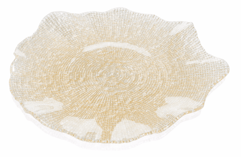 Talíř FOL zlatý glitter D37 cm