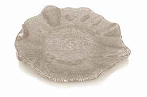 Talíř FOL tortoise metal D37 cm