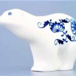 Cibulák – Medvedík 15 cm – originál cibuľový porcelán 1. akosť