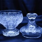 Křišťálová broušená dóza 16,5 cm s víčkem