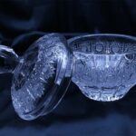 Křišťálová broušená dóza 16 cm s víčkem