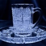 Křišťálové broušené šálky na kávu 75 ml set 6 kusů