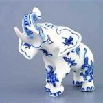 Cibulák – Slon reklamný – veľký 18 cm – originál cibuľový porcelán 1. akosť