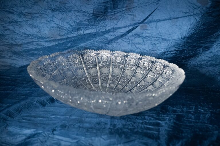 Křišťálová broušená miska 30 cm