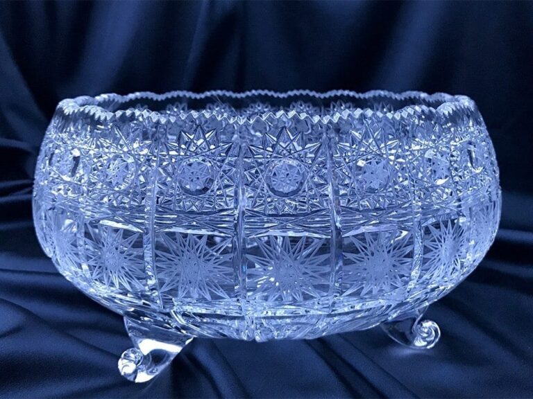 Křišťálová broušená miska 26 cm