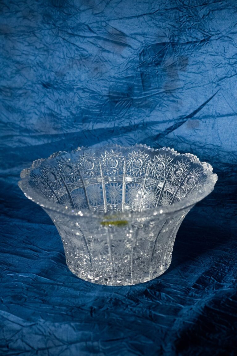 Křišťálová broušená miska 15 cm