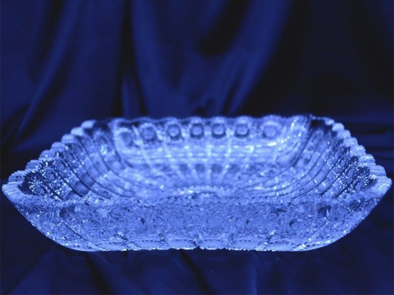 Křišťálová broušená miska 28 cm