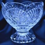 Křišťálová broušená miska na podstavci 15 cm