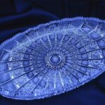 Křišťálový broušený tác 29,5 cm