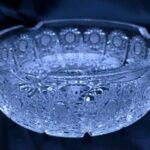 Křišťálový broušený popelník 12 cm