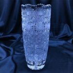 Křišťálová broušená váza 20 cm