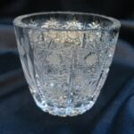 Křišťálová broušená cukřenka 10 cm