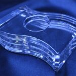 Křišťálové broušené dekorativní tlačítko 11 cm