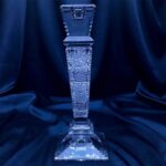 Křišťálový broušený svícen 25,5 cm