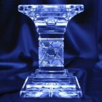 Křišťálový broušený svícen 13,5 cm