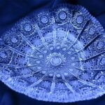 Křišťálový broušený talíř 16 cm