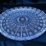 Křišťálový broušený talíř 28 cm