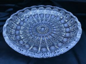 Křišťálový broušený talíř 30 cm