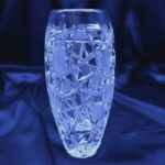 Křišťálová broušená váza 18 cm