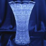 Křišťálová broušená váza 25 cm