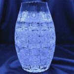 Křišťálová broušená váza 22 cm