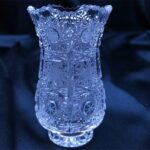 Křišťálová broušená váza 8,5 cm