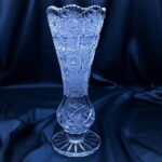 Křišťálová broušená váza 20 cm